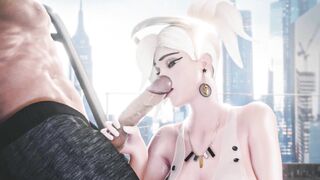 【MMD R-eighteen SEX DANCE】INTENSE EROTIC MOUTH ROUGH FELLATIO おいしいオーラル [MMD]