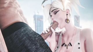 【MMD R-eighteen SEX DANCE】INTENSE EROTIC MOUTH ROUGH FELLATIO おいしいオーラル [MMD]