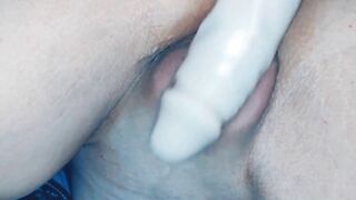 Slutty milf Masturbates with Huge Toy after Work