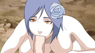 CARTOON NARUTO| KONAN OFFER FELLATIO