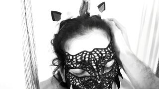 MY KITTY SUSPENDED & BANGED! ROUGH - Bound up Kitten Cumming so many Times! Home-made Shibari