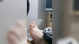 Step Cougar Toejob ending on Legs and Irresistible Boned with Step Son