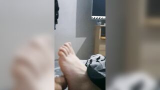 Step Cougar Toejob ending on Legs and Irresistible Boned with Step Son