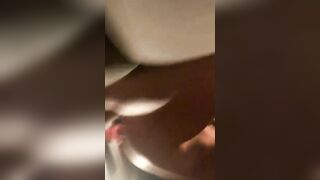 Thick White Butt Sits on Big Penis Outdoors Ans Riding Rough