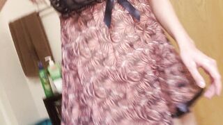Stripping out of Babydoll Panties