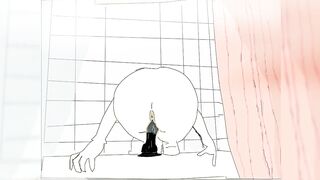 Animated Sex, Grirl inside the Shower