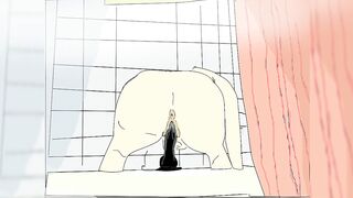 Animated Sex, Grirl inside the Shower