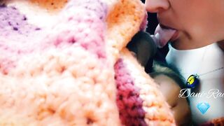 HOT Masterbating mom Edges boyfriend with Tip Licking and Dick Hole Tongue Fucking