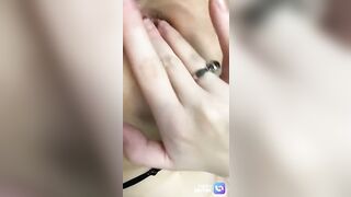 COLORFUL HAIR HOE PLAYS WITH HERSELF