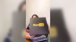 Lisa Sparxxx Unboxing of Pornhub Merch