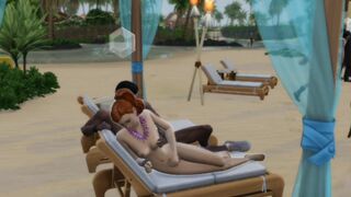 Mistress Emma Gets her Virginity on the Beach inside Front of her | Sims four Wicked
