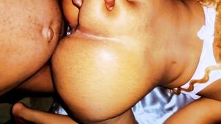CREAMY DOMINICAN MAMI TAKING big black cock