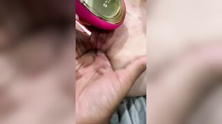Bf Satisfies my Vagina while I use my Vibrator