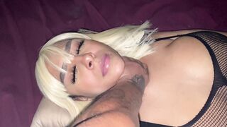 He Liking Watching me got Banged! Watching me Cum all over this Long Penis Smoking at the same Time