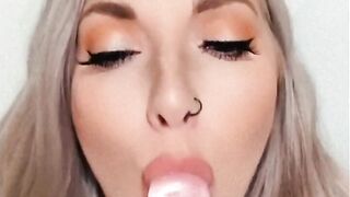 Blowing on my 9inch Vibrator