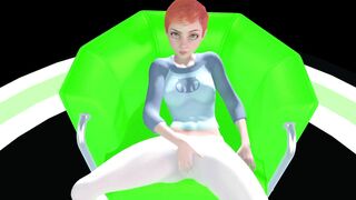 Gwen Tennyson from Ben 10 Rubbing her Clitoris