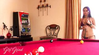 chick Rubs - it all Started out with a Seductive Game of Pool for Annie Cruz and Sexy Destiny