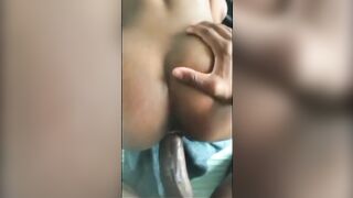 Rides on a big black cock until her Vagina Squirts