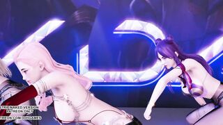 MMD HYUNA - Rolldeep Ahri Kaisa Seraphine League of Legends KDA Beauty Kpop Dance