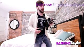 Banging Family - Big Titted Blonde Cougar Plowed by Young Step-Milf