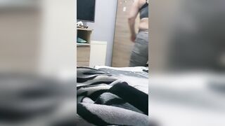 Step Milf Gets her Jeans Ripped Fuck and Creampied by a Long Ebony Cock (step Son Ejaculate)
