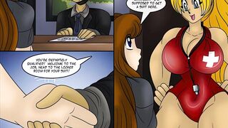 My new Job at the Waterpark - Transformation Cartoon Comic