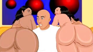 Huge Butt Fucking Three-Way into the Bodega