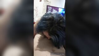 BBW Female Domination Teases slave with Stunning BLOWJOB Talent