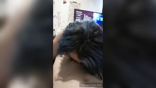 BBW Female Domination Teases slave with Stunning BLOWJOB Talent