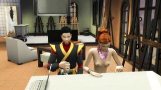 Emma Fucks her Girlfriend right at the Dinner Table | the Sims four Sex Mod