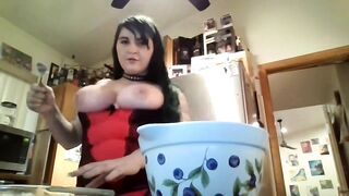 Kendal Kink Panties Smoking Striptease Cooking&Masturbating! Full Stomach&empty Nuts make Happyman