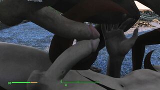 Sex with a bimbos into 3 Dicks! | Fallout four Sex Mod