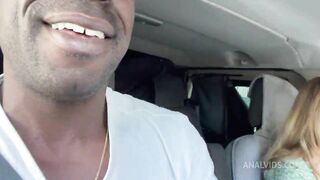 Anal behind the clip Lucy Heart and big black cock Joss Lescaf