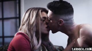 Slutty gf Jenna flirts with her faithful bf's brother into