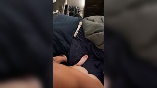 Mrs. Fly Jerks Mr. Fly W/ Cum into Face ending