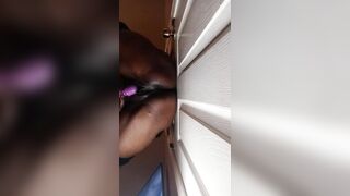 Hanging from the Door while he Having Fun with my Cunt