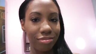 Penis Eating African Bimbo goes to Town