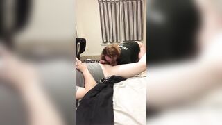 Red Head Loves Blowing Cock