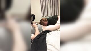 Red Head Loves Blowing Cock