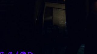 Big Tit College Coed 18 Pet Collared and Leashed outdoor by the Fire Pit for Sexual Outside Sex dare