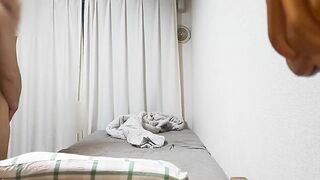 [amateur Gonzo] Huge Titted Gf and Chubby Bf's Cummed Sex [creampie]