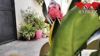 I Love to Performance myself inside the Garden Inviting my Neighbors to view me
