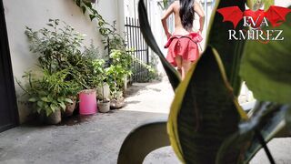 I Love to Performance myself inside the Garden Inviting my Neighbors to view me