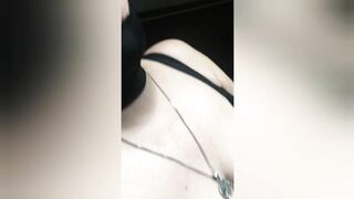 Oral Sex into Mask with Cum inside Vagina