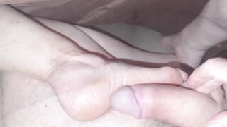 Cum on Older Grandma Hard Soles and Booty