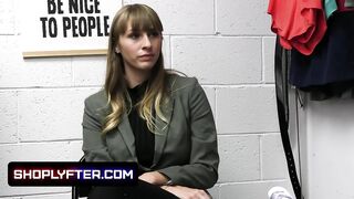 Beauty Long Jugs Store Associate Lets The Security Guard Stretch