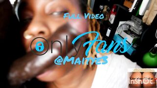 Get Throat Boned by 2 big black cock I want More!!