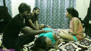 indian gf swaping and pounded infront of each other:: With