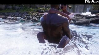 Goddess Waterfall Sex - Wild Life 4K