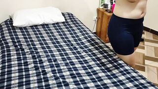 Step-sister sits on the poronga by accident: after giving her